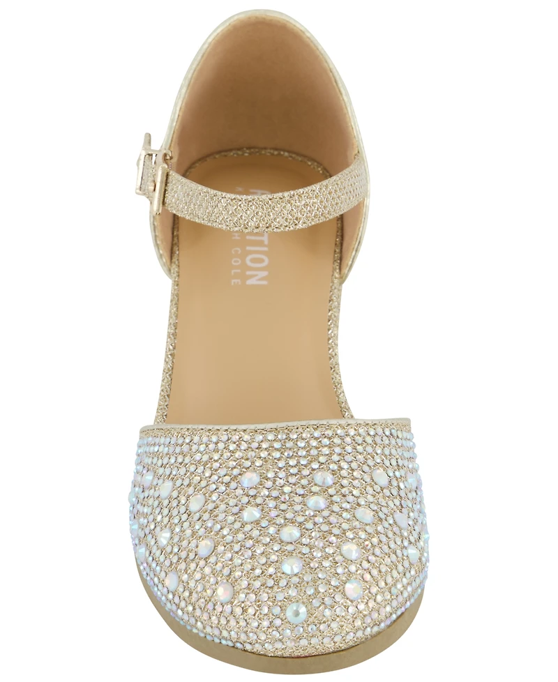 Kenneth Cole Reaction Girls' 1-13 Crystal-Embellished Ankle-Strap Wedge Shoes