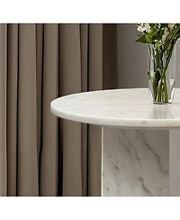 Streamdale Furniture Marble Coffee Table - Small 17.7 Inch