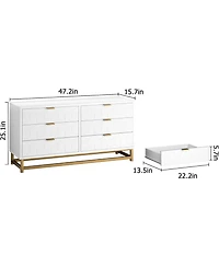gaomon 6 Drawer Dresser Handles for Bedroom and Hallway