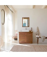 Tikamoon Acacia Wood Washstand 97 cm Loggia