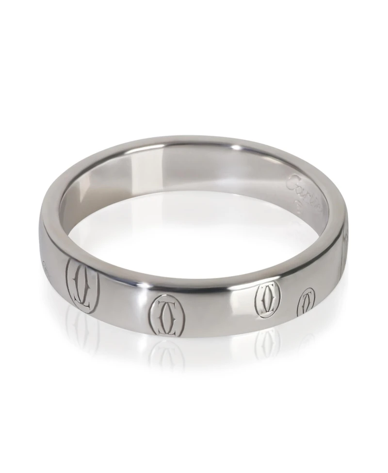 Pre-Owned Cartier White Gold Happy Birthday Band