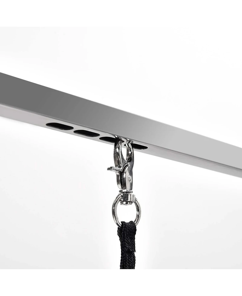 Aostirmotor 36" Folding Dog and Cat Grooming Table, Stainless Steel Top with Non-Slip Surface