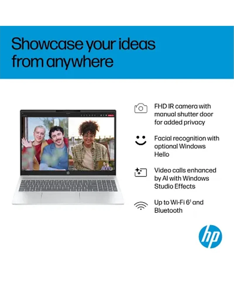 Hp OmniBook 5 16" Traditional Laptop Intel Core Ultra 7 16GB Ram Intel Graphics 1TB Ssd Storage Windows 11 Pro 60Hz - Silver