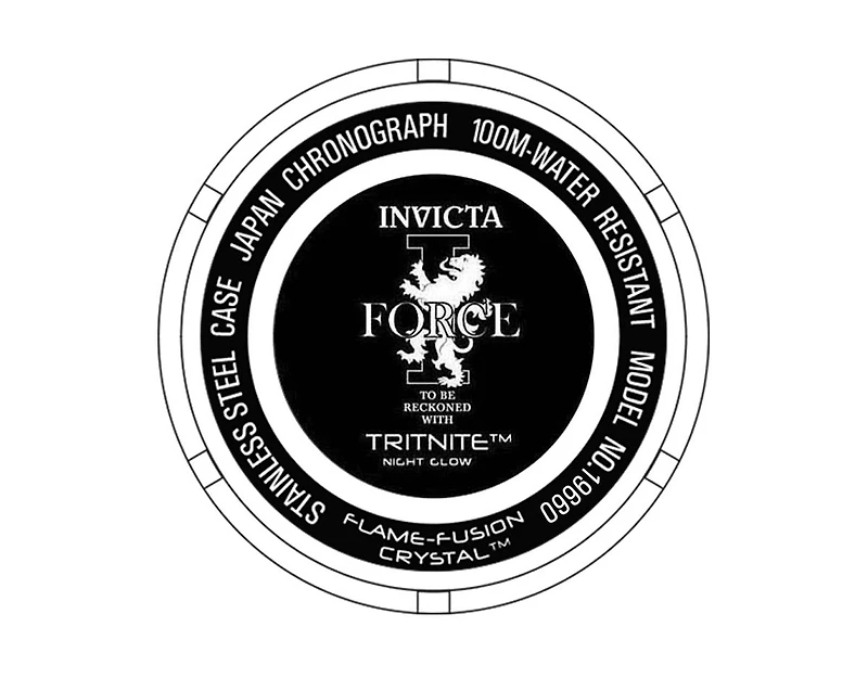 Invicta Men's 19660 I-Force Quartz Chronograph Gold Dial Watch