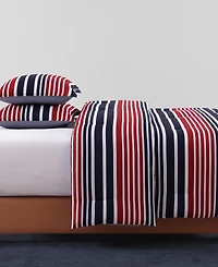Tommy Hilfiger Favorite Stripe Washed Microfiber 3-Pc. Comforter Set, Full/Queen