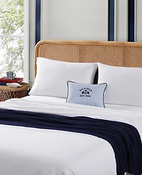 Tommy Hilfiger Crest Breakfast Seersucker Decorative Pillow, 12" x 16"