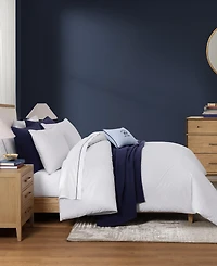 Tommy Hilfiger Trellis Flag Cotton Reversible -Pc. Duvet Cover Set