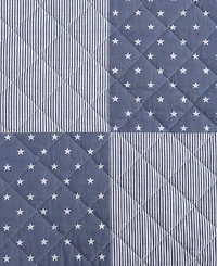 Tommy Hilfiger Ithaca Stargaze Patchwork Cotton Reversible -Pc. Quilt Set