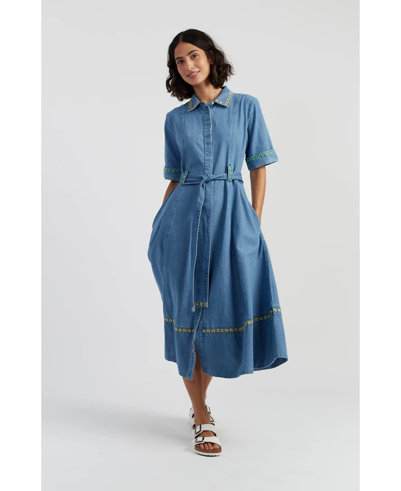 Chinti & Parker Women's and Chambray Buttercup Shirt Dress