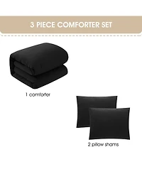 Stratford Park Anaya Solid 3-Pc. Comforter Set