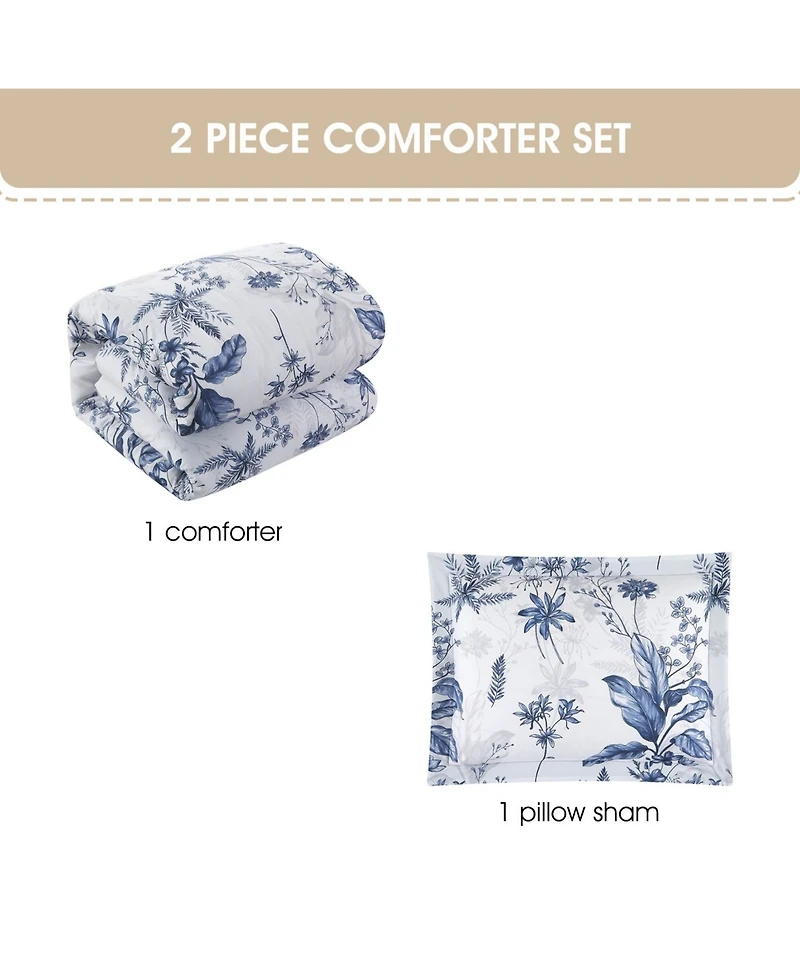 Stratford Park Hender Floral 3-Pc. Comforter Set
