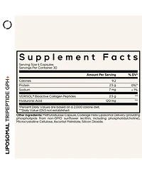 Codeage Liposomal Tripeptide Gph+ - Verisol Collagen Peptides, Hyaluronic Acid - Skin Support