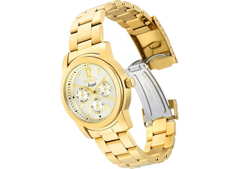 Invicta Women's 12551 Angel Quartz Chronograph Gold Dial Watch