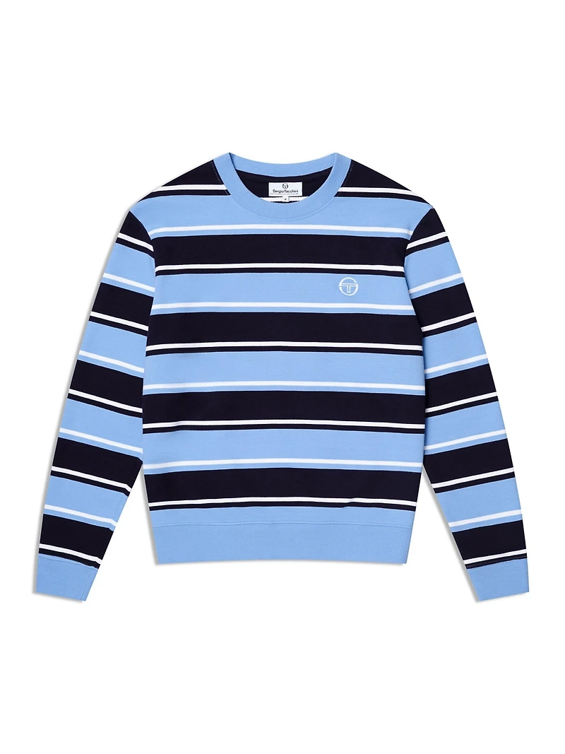Sergio Tacchini Men's Strisce Stripe Crewneck