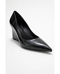 Prologue Shoes Women's Puera Pointed Toe Wedge Pump