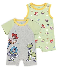 Disney Baby Boys' Toy Story Print Romper, 2-Pack