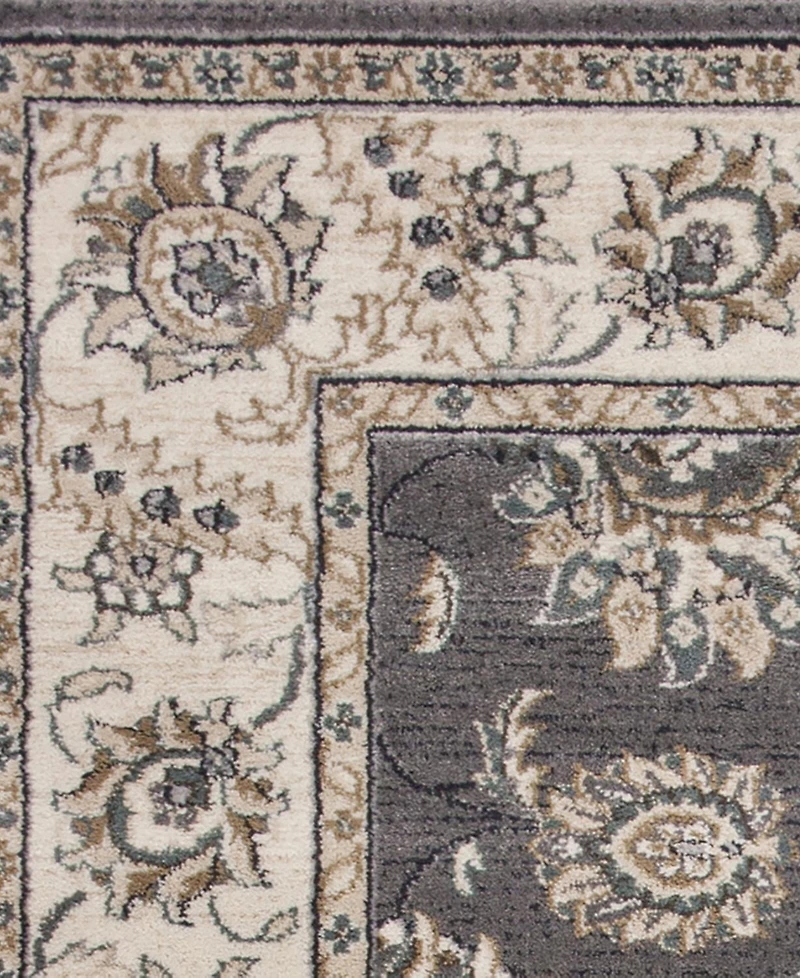 Kas Avalon Kashan 5608 Grey/Ivory 2' x 7'7" Runner Area Rug