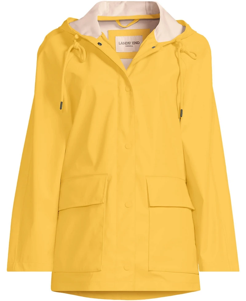 Lands' End Women's Petite Squall A-line Slicker Raincoat