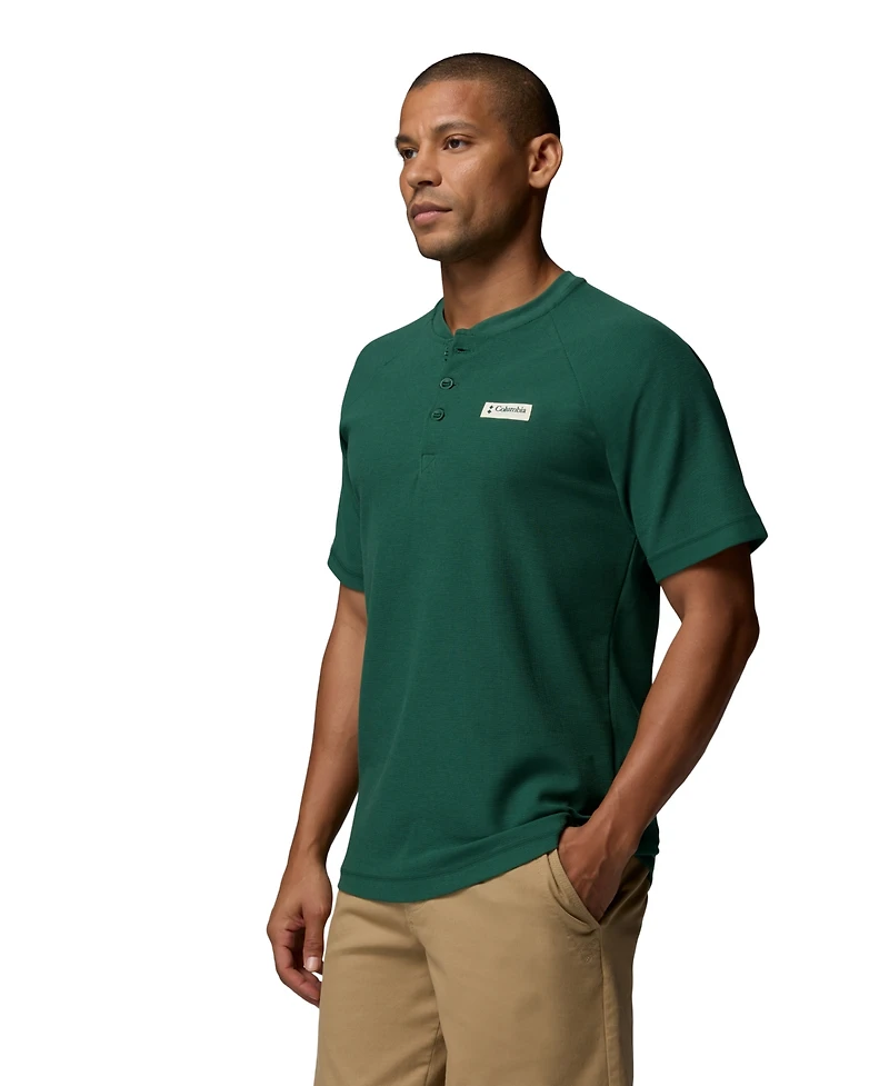 Columbia Men's Acker Rock Knit Short-Sleeve Henley Shirt