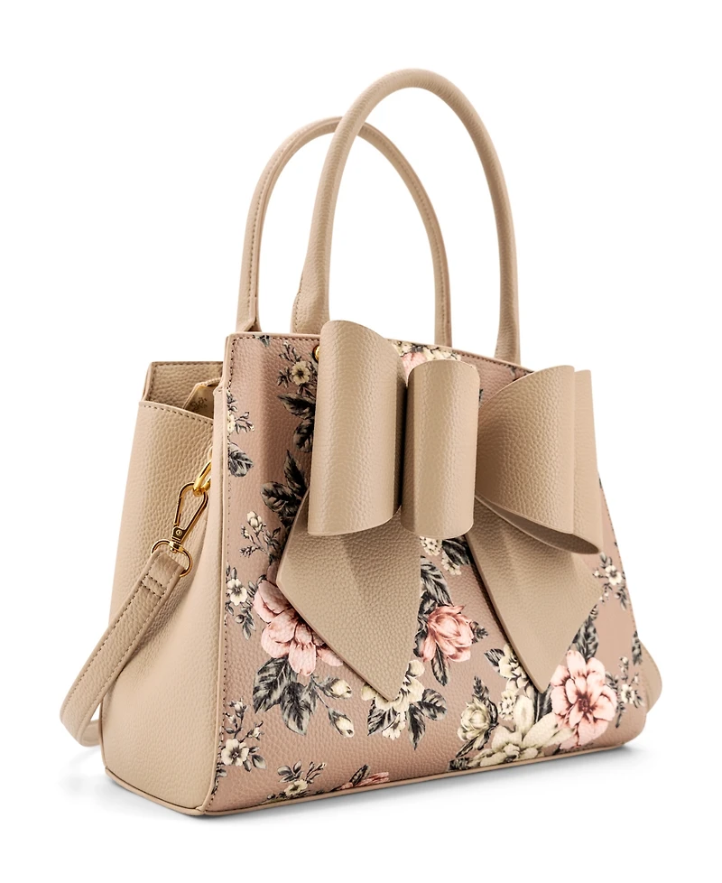 Like Dreams Rosalie Bow Top Handle Medium Satchel Bag