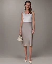 Donna Karan New York Women's Bias Midi Skirt