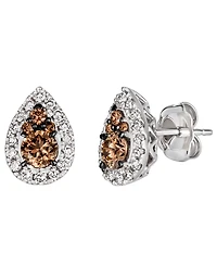 Le Vian Nude & Chocolate Diamond Earrings (39/50 ct. t.w.) in 14k Vanilla Gold