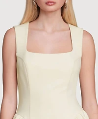 Avec Les Filles Women's Hip Flounce Mini Dress