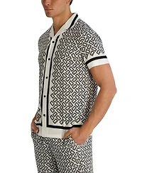 Karl Lagerfeld Paris Men's Double L Short-Sleeve Shirt