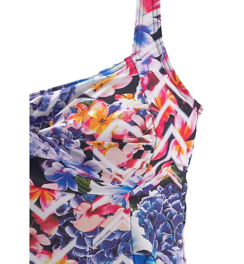 Lascana Women's Floral Mix Underwire Tankini Swimsuit Top