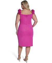 Eliza J Plus Sleeveless Sweetheart Neck Bustier Dress