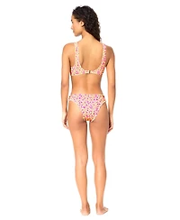 Raisins Women's Eli Printed Scoop Neck Swim Bikini Top