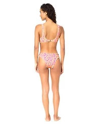 Raisins Womens Eli Printed Scoop Neck Swim Bikini Top Pull On Swim Bottoms