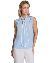 Calvin Klein Women's Sleeveless Pleated Top