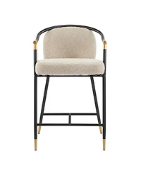 Streamdale Furniture 26" H Upholstered Counter Stool with Metal Frame (Set of 2)