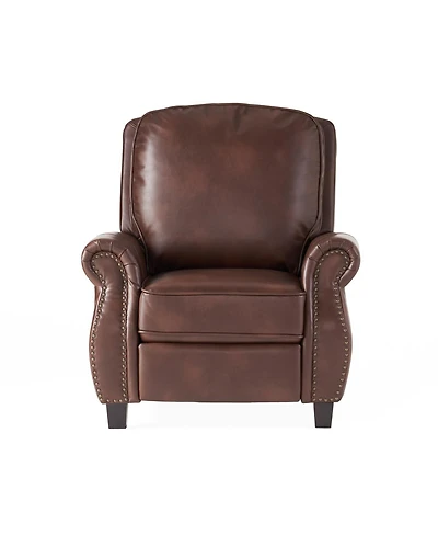 Streamdale Furniture Streamdale Neville Pu Recliner: Contemporary, Upholstered Comfort with Rubber Wood Legs