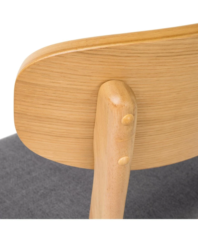 Streamdale Furniture Set of 2 Fabric Rubberwood Legs