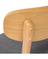 Streamdale Furniture Set of 2 Fabric Rubberwood Legs