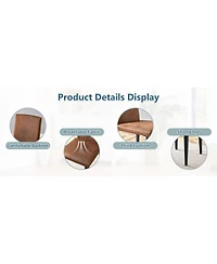 Streamdale Furniture Minimalist Tech Cloth Accent Chair with Sturdy Metal Legs