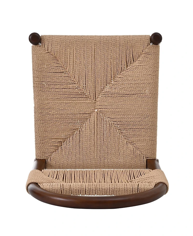 Streamdale Furniture Streamdale Modern Woven Dining Chair with Solid Wood Legs, Set of 2