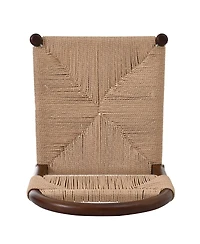 Streamdale Furniture Streamdale Modern Woven Dining Chair with Solid Wood Legs, Set of 2