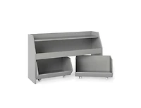 Slickblue Wooden Kids Bookcase and Toy Organizer with 2 Drawers