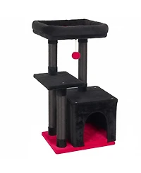 Aronkl Cat Tree Kitten Tower Indoor Condo Sisal Posts Jump Platform Activity Center Play House