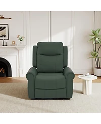 Streamdale Furniture Manual Recliner 270°Swivel Rocker Recliner Chair with Massage & Heating