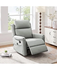 Streamdale Furniture Streamdale Modern 8-Point Massage Recliner with Heat & Storage