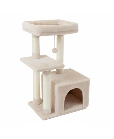 Aronkl Cat Tree Kitten Tower Indoor Condo Sisal Posts Jump Platform Activity Center Play House