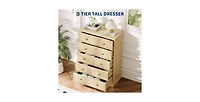 gaomon 5 Drawer Dresser for Bedroom, Tall Vertical Chest of Drawers