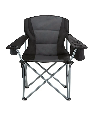 Mecale Portable Folding Camping Chair for Adults with Lumbar Support, Cup Holder and Cooler Bag