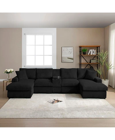 Streamdale Furniture U Shaped Cloud Couch Sectional Sofa