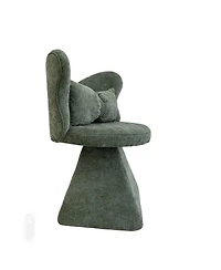 Streamdale Furniture Vanity Chair with Butterfly Back Swivel Accent Dining Makeup Stool