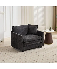 Streamdale Furniture Streamdale Cloud Sofa Single Seat (No Ottoman), Modern Sectional Couch